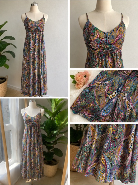 Jennifer Lopez Dresses & Skirts - Jennifer Lopez Multicolor Paisley Maxi Dress